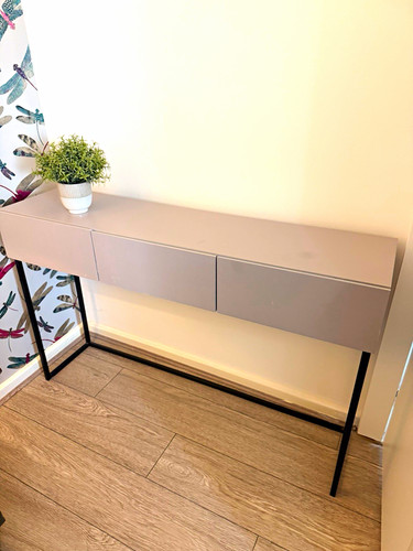 Grey desk console table - grey,