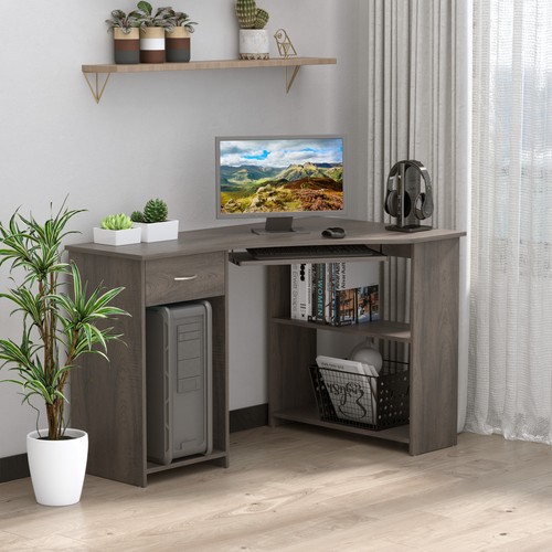 Shaped corner computer desk - corner,