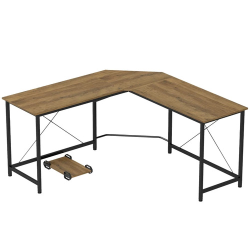 Corner shape computer desk - computer,
