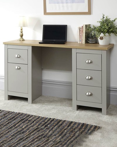 Lancaster study desk grey - desk, home