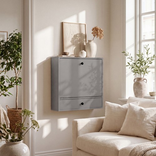 Grey floating computer - grey,