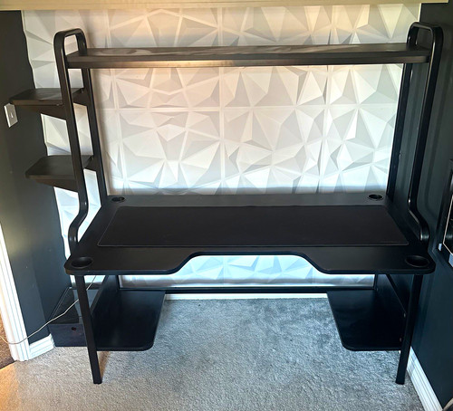 Ikea fredde gaming desk black - fredde,