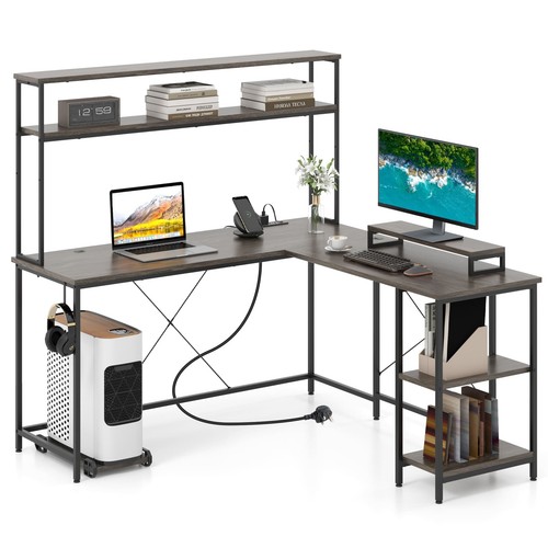 Shaped gaming desk - gaming,