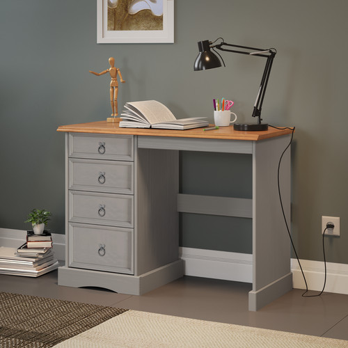 Corona dressing table grey - dressing, wax