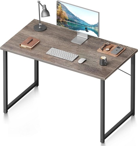 Computer desk grey - desk, oak