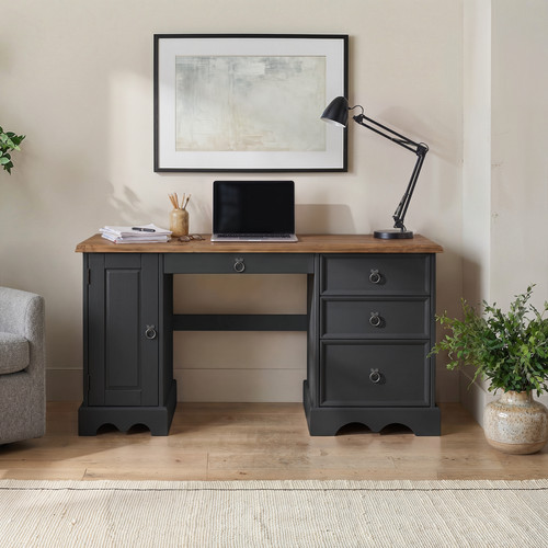 Corona computer desk charcoal - computer,