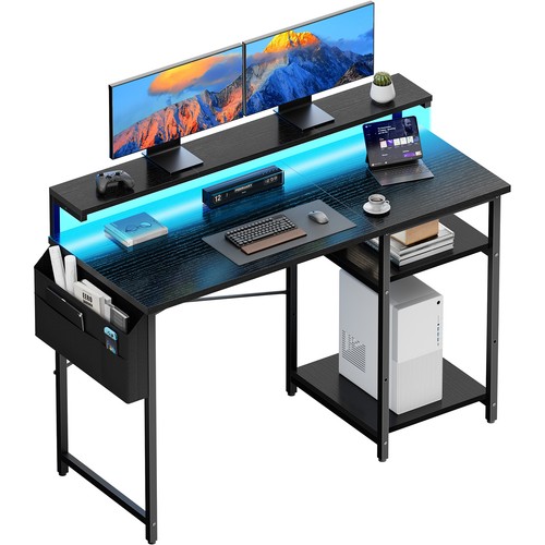 120cm computer desk with led - computer,