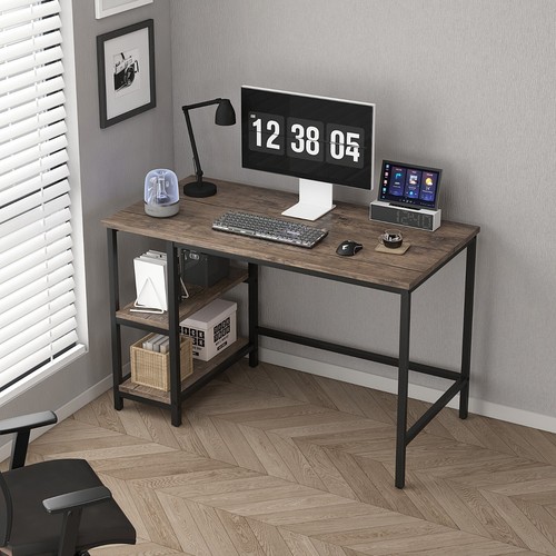 Computer desk shelves on - desk, 2