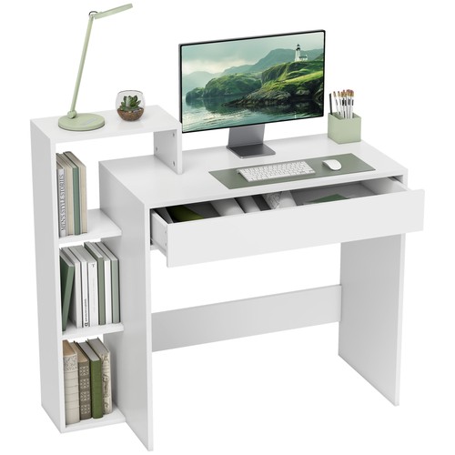 Homcom computer desk - with, 3