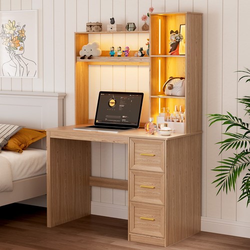 Computer desk with hutch - desk,