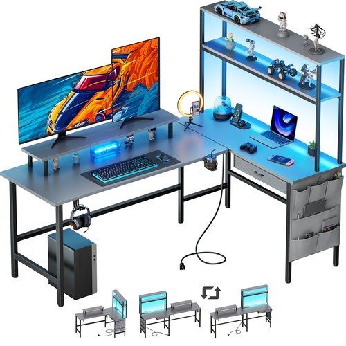 150x50 gaming desk - with, led